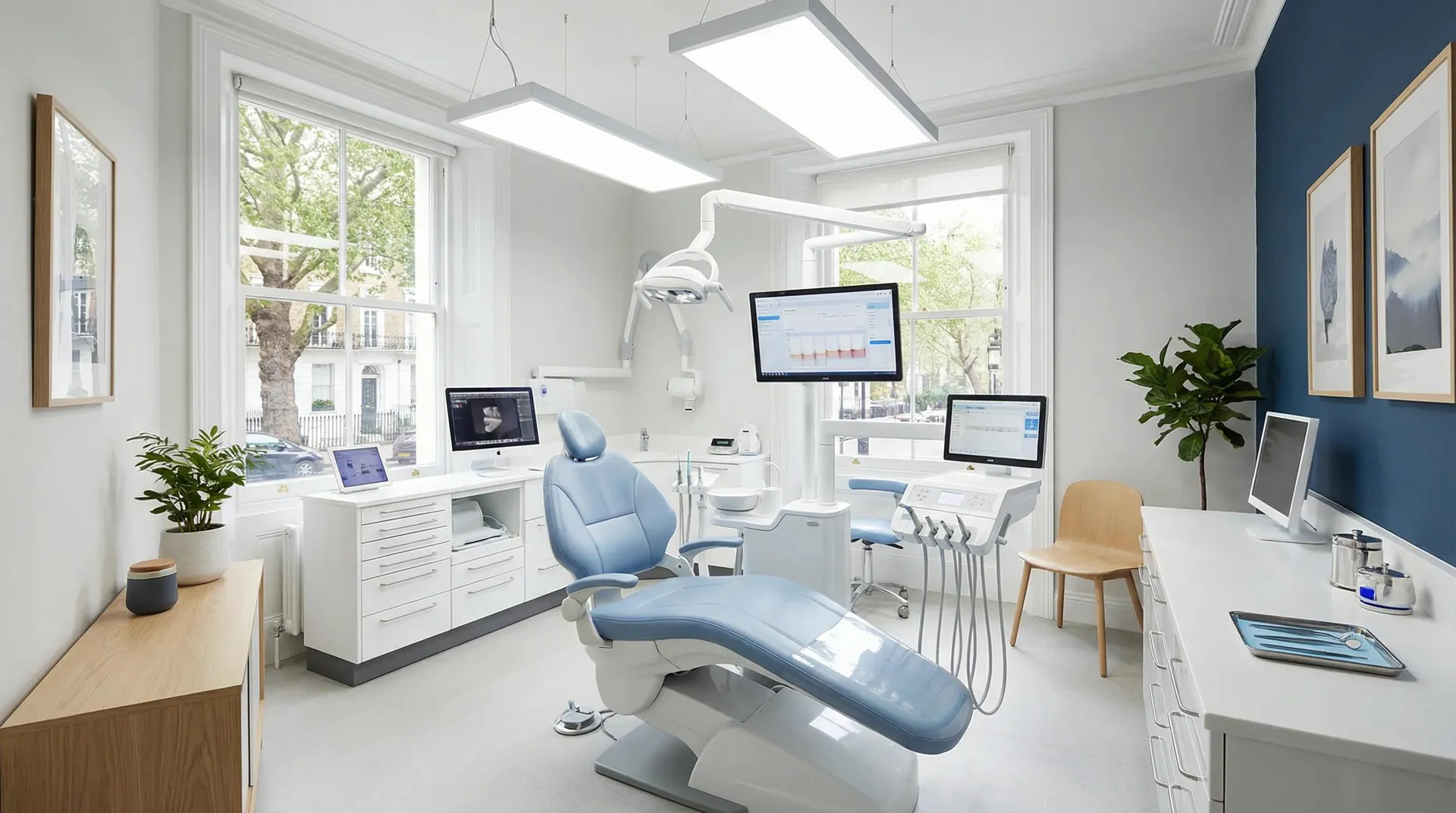 Modern dental treatment room at Chauhan Dental Clinic, Jabalpur